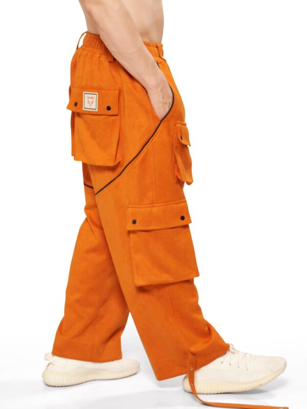 Suede Orange Pants